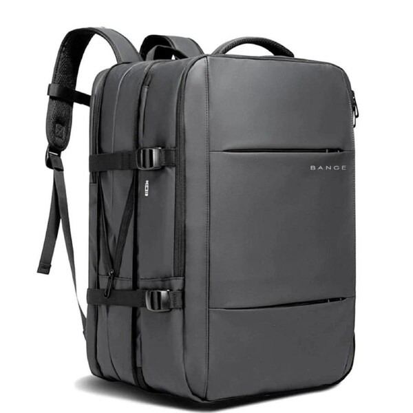 Expandable Laptop Backpack Grey