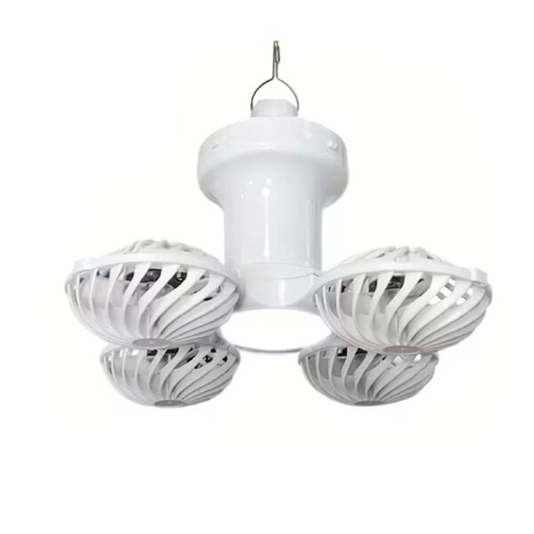 Solar Camping Fan with Light USB Rechargeable