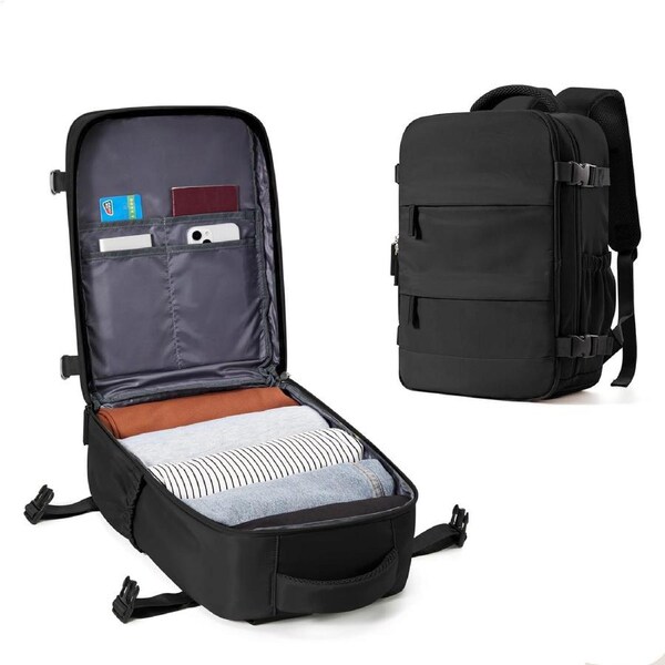 Laptop Backpack Airline-Approved Black