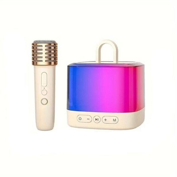 Mini Karaoke Machine with Wireless Microphones