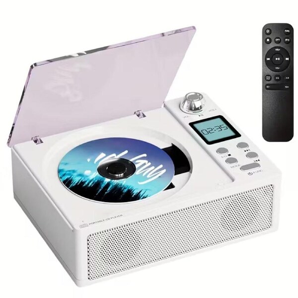 CD Player with Wireless Speaker & FM Radio