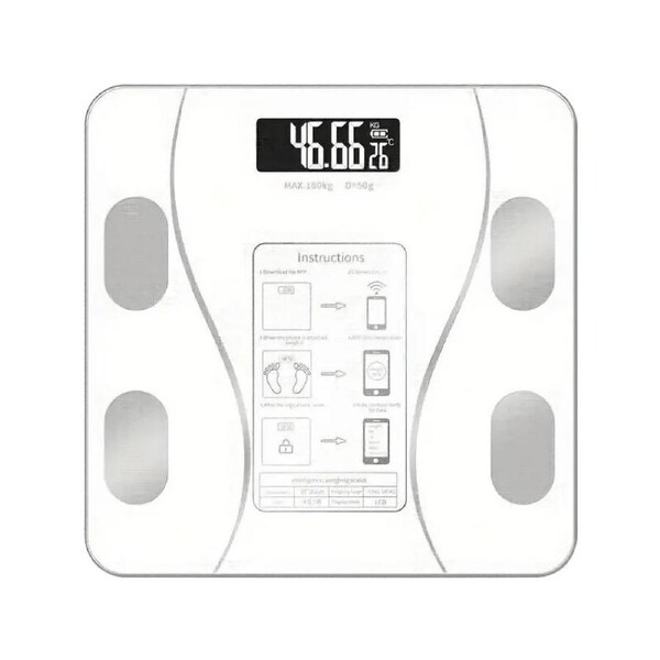Smart Bluetooth Body Fat Scale White