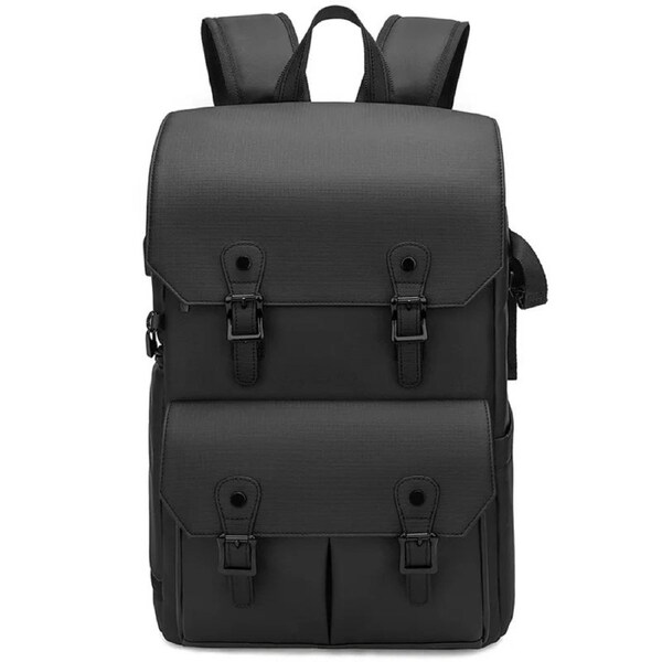 Waterproof Anti-Theft Camera Backpack Black | Woolworths