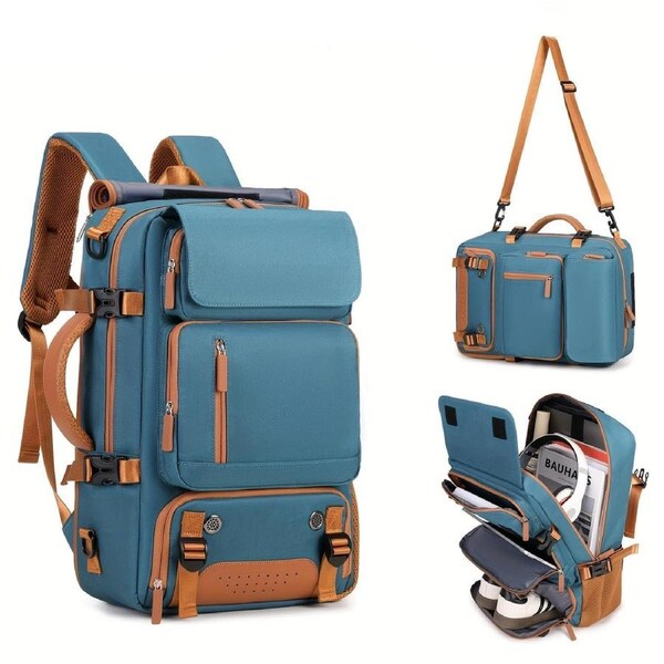 Men's Multifunctional Laptop Backpack with Shoe Compartment