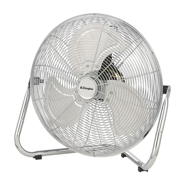 Dimplex 40cm High Velocity Floor Fan in Chrome