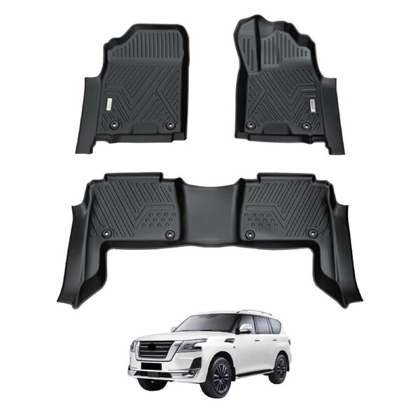 5D Car Floor Mats for Nissan Patrol Y62 2012-Onwards