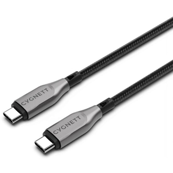 Cygnett Armoured 2m USB-C to USB-C Cable (Black)