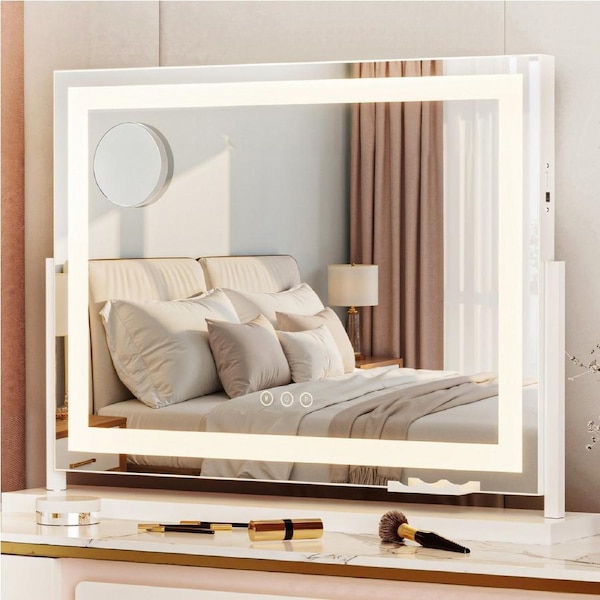 Embellir Makeup Mirror 58x46cm 360 Rotatable Vanity Mirror with Lights