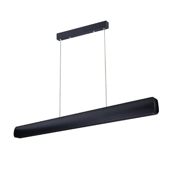 Krear 120cm Industrial Modern Pendant Light with 3-Step Colour Change, Anti Glare Aluminum Linear La