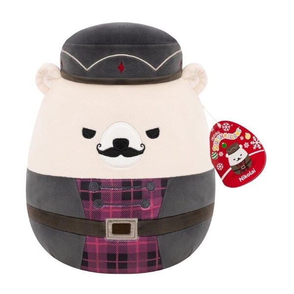 Squishmallows Christmas Nikolai the Nutcracker Bear 12 inch Plush