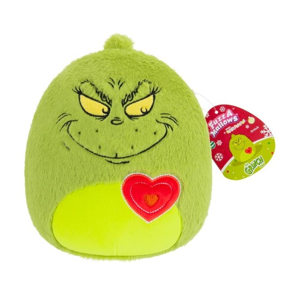 Squishmallows Fuzzamallows Dr Seuss The Grinch 8 inch Plush