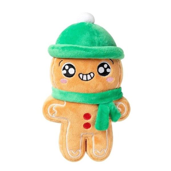 FuzzYard Holly Jolly Chillybread Large Christmas Plush Dog Toy