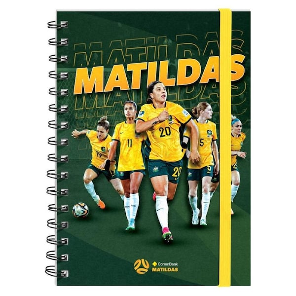FFA Australian Soccer Matildas Hard Cover Notebook