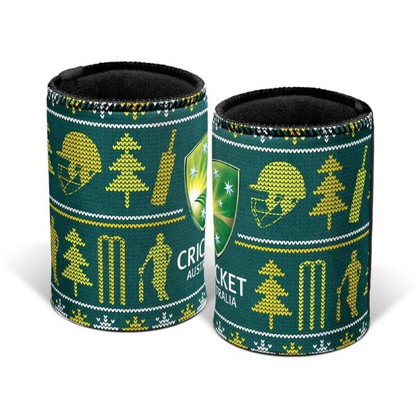 Cricket Australia Christmas Xmas Can Cooler Stubby Holder