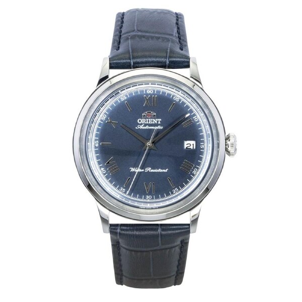 Orient Bambino Classic Leather Strap Navy Blue Dial Automatic RA-AC0024L Men's Watch