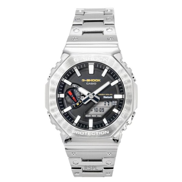 Casio G-Shock Full Metal Analog Digital Smartphone Link Stainless Steel Black Dial Solar GM-B2100SD-1C 200M Men's Watch