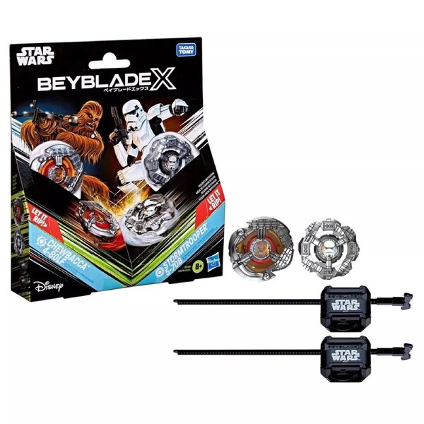 Beyblade X Star Wars Chewbacca 4-80LF Vs Stormtrooper 5-70B Multipack Set