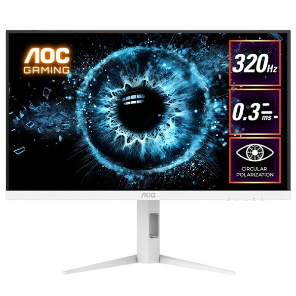 AOC 27in QHD 320Hz Fast IPS Adaptive Sync Gaming Monitor (Q27G4SL/WS)