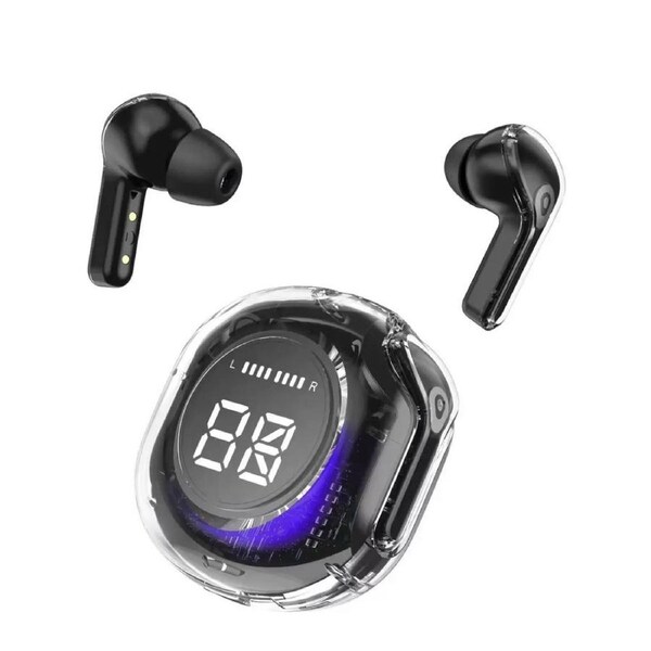 New Transparent Second Generation Air39 Bluetooth Earphones Sports Noise cancelling Earphones - air39 black