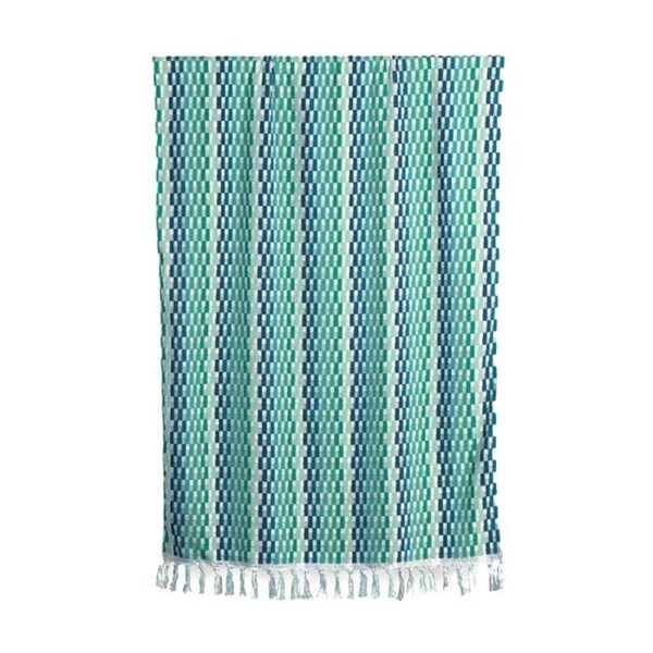 Canningvale Positana Grande Large Terry Beach Towel Green Emerald 100x180cm