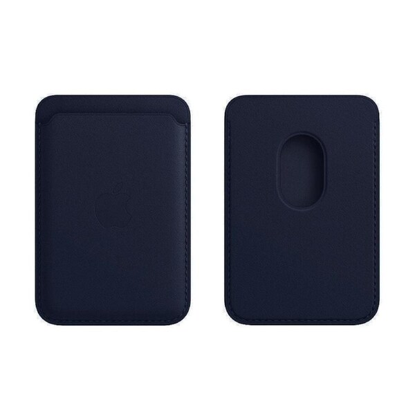 Blue For Magsafe iPhone 16 15 14 13 12 Pro Card Holder Pocket Leather Wallet