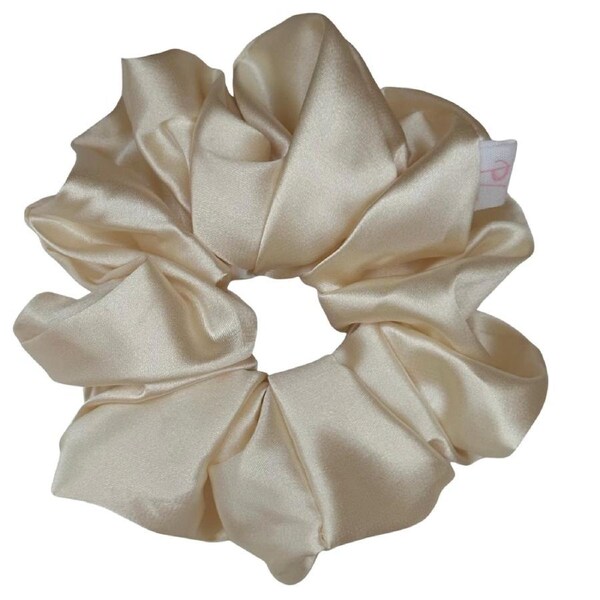 XL Satin Scrunchie - Cream