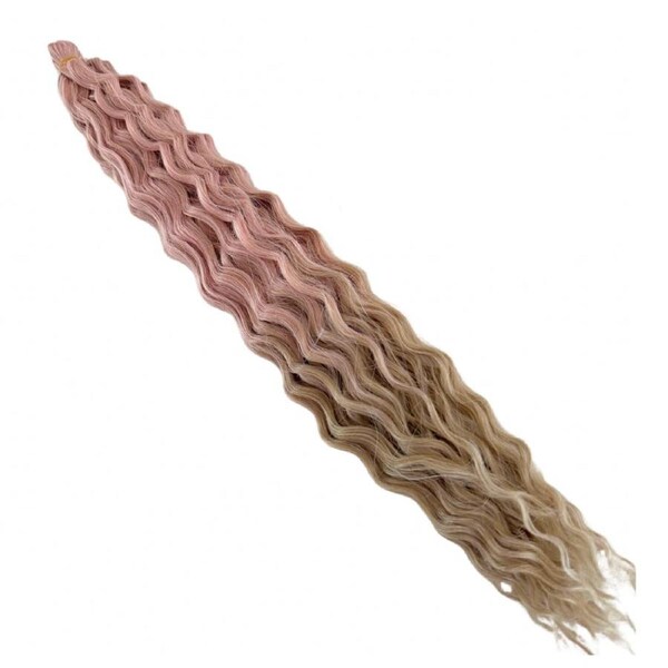 Wavy Braiding Hair - Dusty Pink/Blonde - 20" / 80g