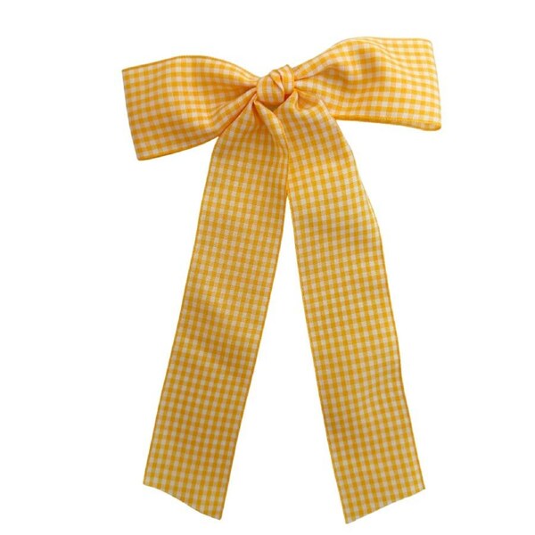 Gingham Clip Large- Yellow - 5" x 8"