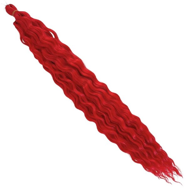 Wavy Braiding Hair - Red - 20” / 100g