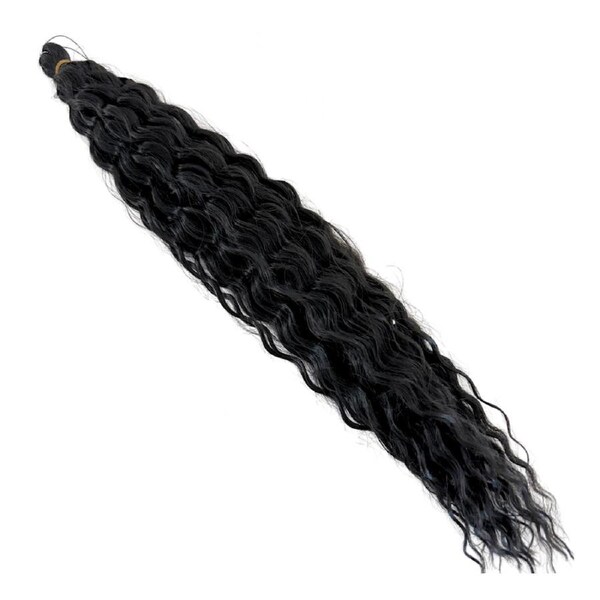 Wavy Braiding Hair - Black - 20" / 80g