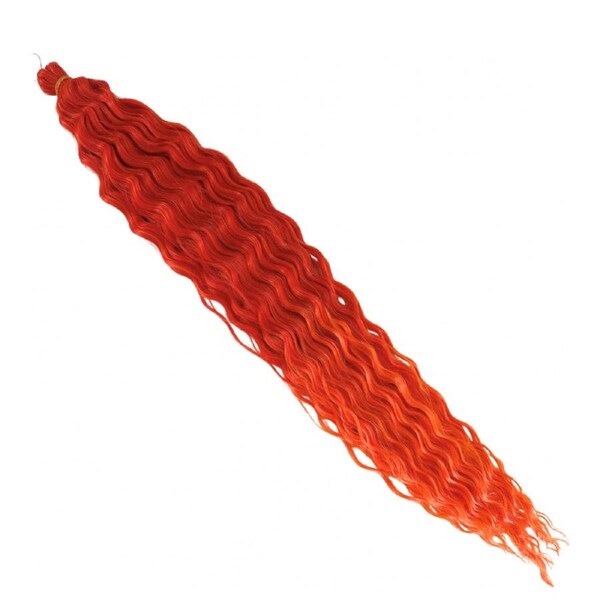 Wavy Braiding Hair - Red/Orange - 20" / 100g