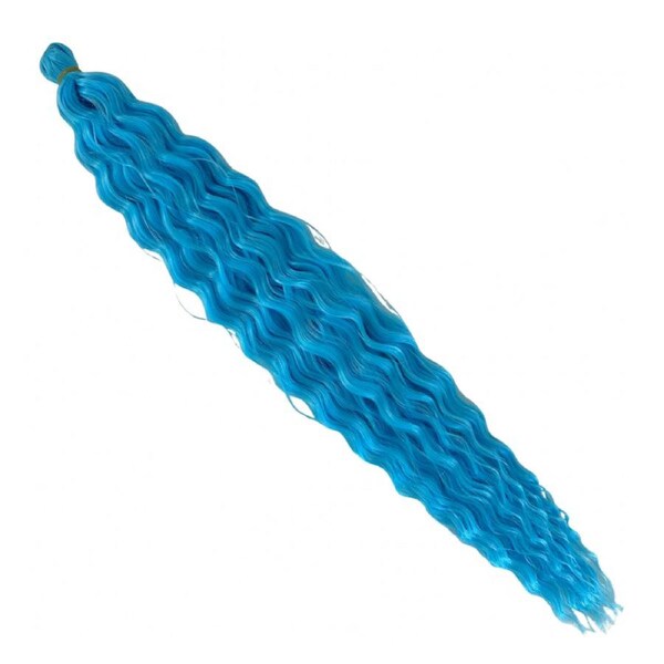 Wavy Braiding Hair - Light Blue - 20" / 80g