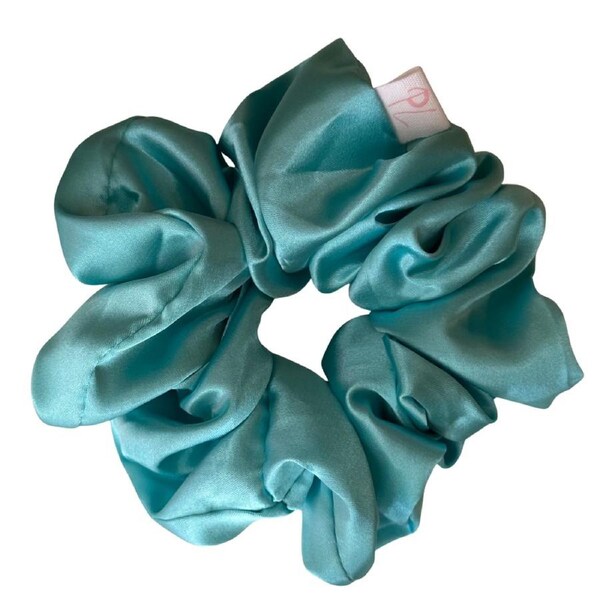 Light Blue XL Satin Scrunchie