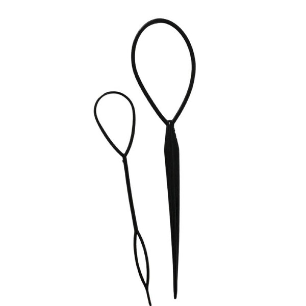 Topsy Tail hair Tool Set - Black - 2pc