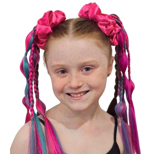 Dark Pink XL Satin Scrunchie