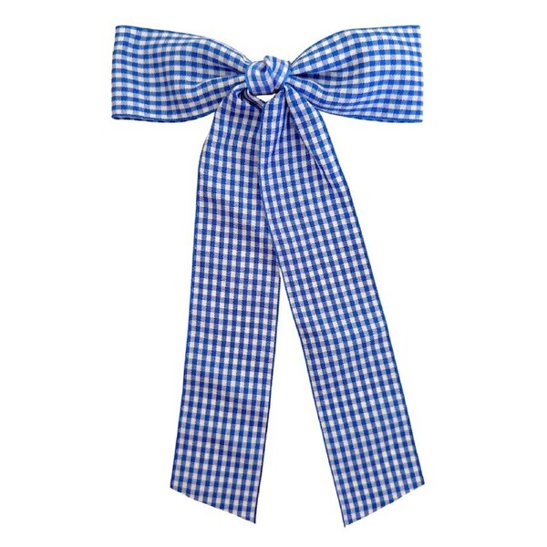 Gingham Clip Large - Blue - 5” x 8”
