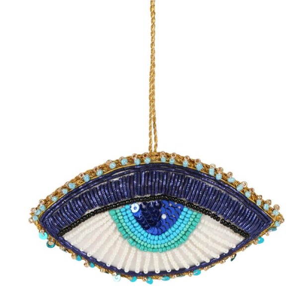 Vixen & Velvet Evil Eye Sequin Hanging Decoration 11cm