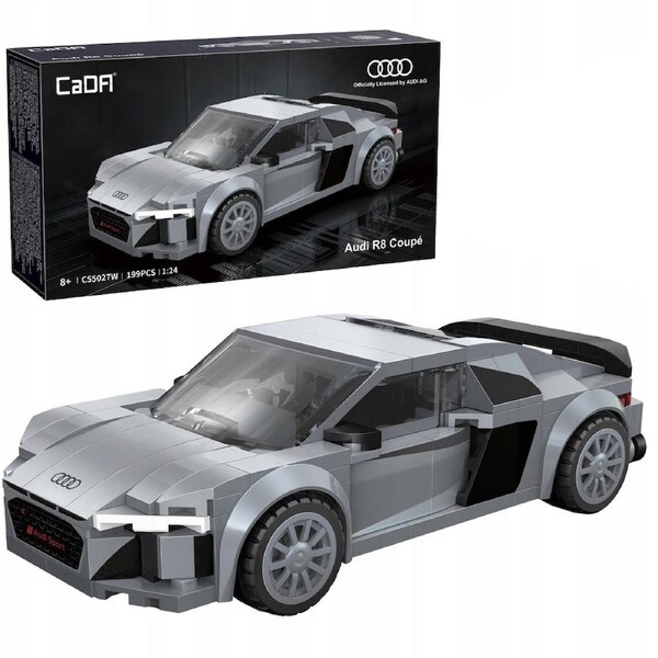 CaDa Audi R8 Coupe 1:24 Scale Building Kit (199pc)
