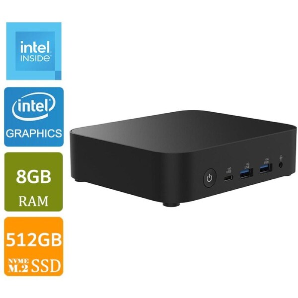 [RNUC14MNK1500000-N2] Asus NUC 14 Essential N150 Slim Kit 8GB RAM, 512GB SSD Mini PC