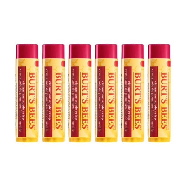 6 x Burt's Bees Apple Cinnamon Crisp Lip Balm 4.25g