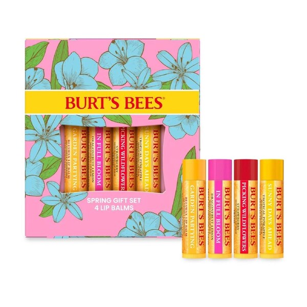 Burt's Bees Spring In Full Bloom Lip Balm Set 4x4.25g