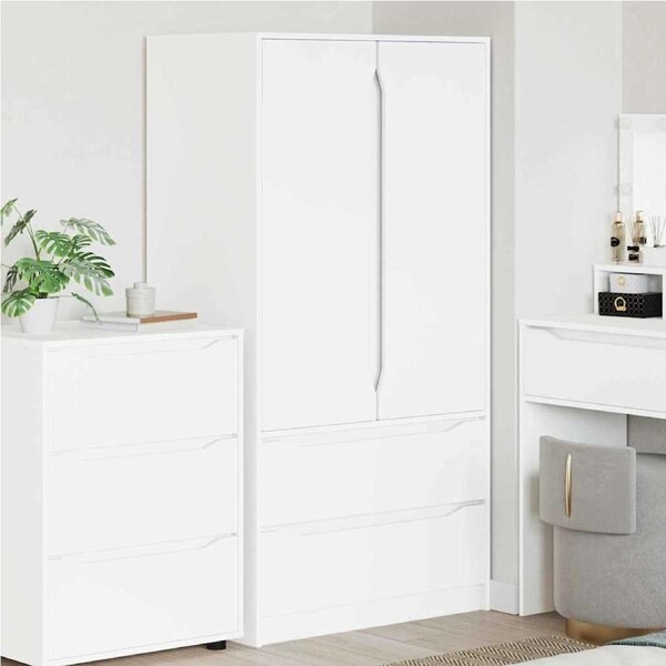 Bathroom Cabinet White 79.5 x 49 x 156 cm Engineered Wood vidaXL