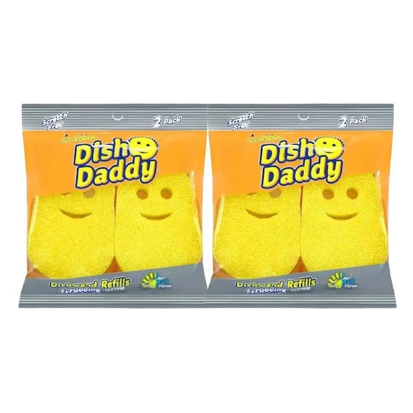 Scrub Daddy Dish Daddy Wand Refills – 2 Count × 2 Pack (4 Total)