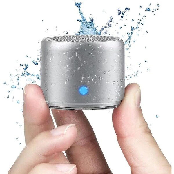 Mini Speaker with Custom Bass Radiator Silver
