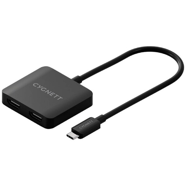 Cygnett Unite 2-in-1 USB-C to Dual HDMI Hub (Black)