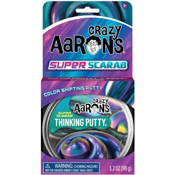 Crazy Aarons Thinking Putty Super Scarab Super Illusions 90g Tin