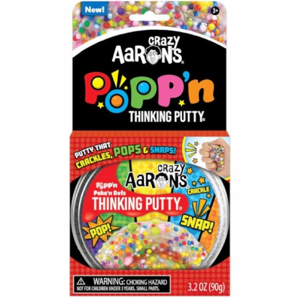 Crazy Aarons Thinking Putty Poke'n Dots Popp'n 90g Tin