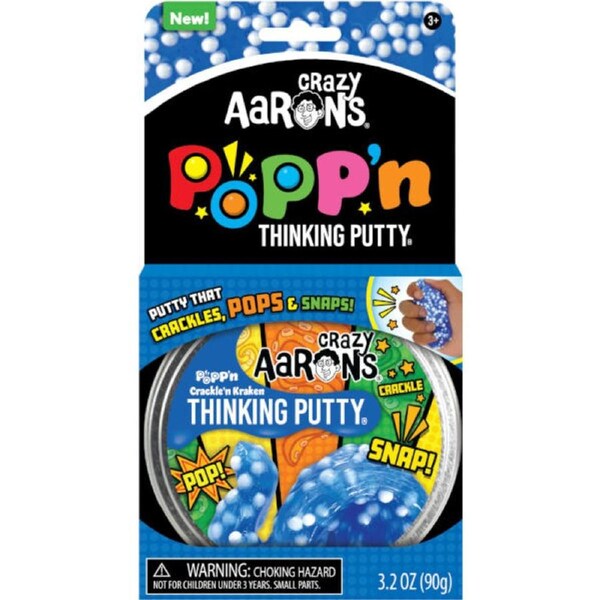 Crazy Aarons Thinking Putty Crackle'n Kraken Popp'n 90g Tin