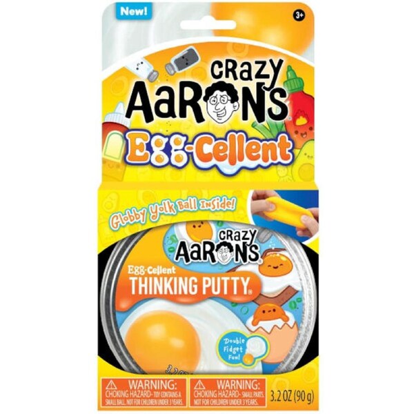 Crazy Aarons Thinking Putty Egg-Cellent Trendsetters 90g Tin