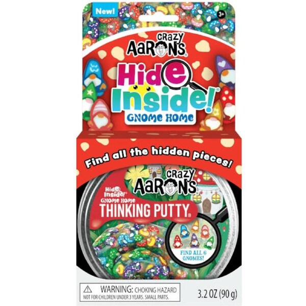 Crazy Aarons Thinking Putty Hide Inside Gnome Home 90g Tin